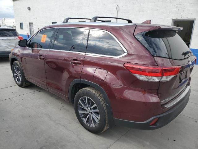 5TDJZRFH5HS395927 - 2017 TOYOTA HIGHLANDER SE MAROON photo 2