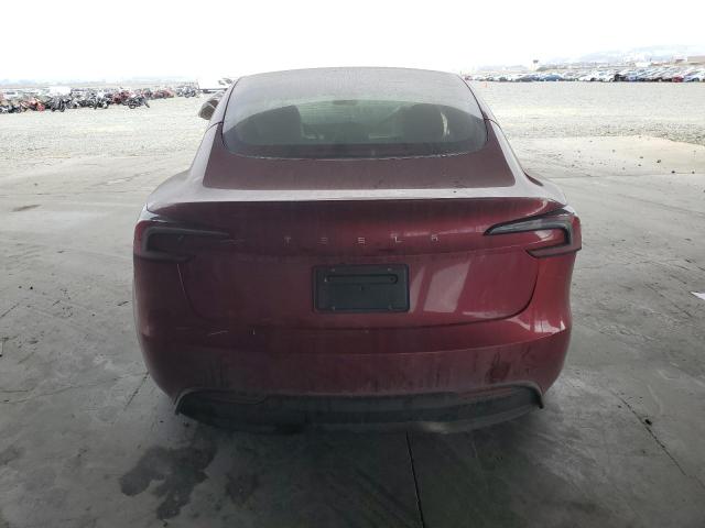 5YJ3E1EA0RF826688 - 2024 TESLA MODEL 3 წითელი ფოტო 6