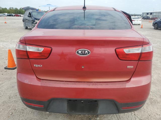 KNADM4A33C6074789 - 2012 KIA RIO LX RED photo 6