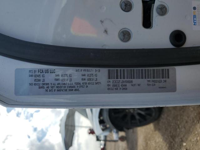 2C3CDZFJ2KH508608 - 2019 DODGE CHALLENGER R/T SCAT PACK WHITE photo 12