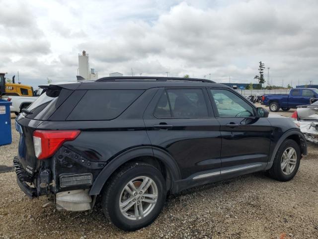 1FMSK8DH2NGA38566 - 2022 FORD EXPLORER XLT أسود صورة 3