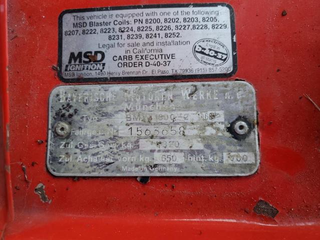 15633658 - 1968 BMW 2002 RED photo 12