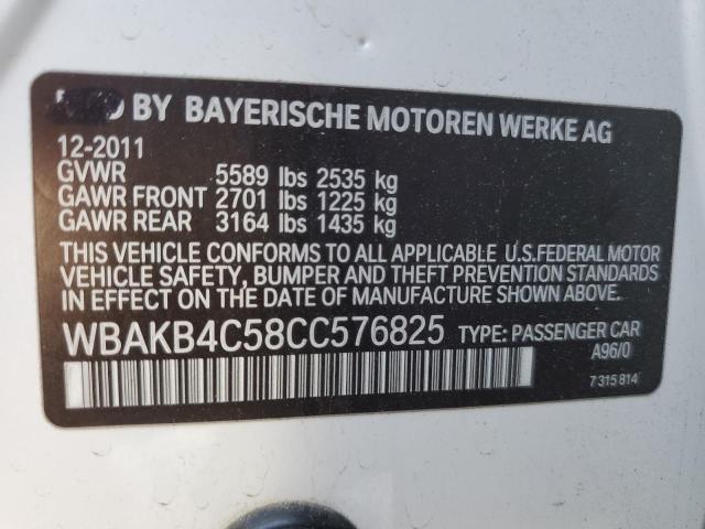 WBAKB4C58CC576825 - 2012 BMW 740 LI WHITE photo 12