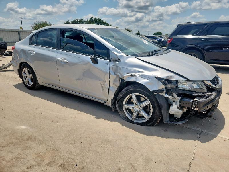 2HGFB2F56FH554099 - 2015 HONDA CIVIC LX SILVER photo 4