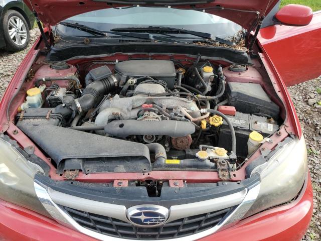 JF1GE61649G507676 - 2009 SUBARU IMPREZA 2.5I RED photo 11