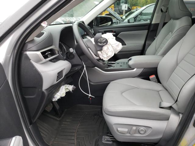 5TDGZRAH4NS553056 - 2022 TOYOTA HIGHLANDER XLE Silber Foto 7