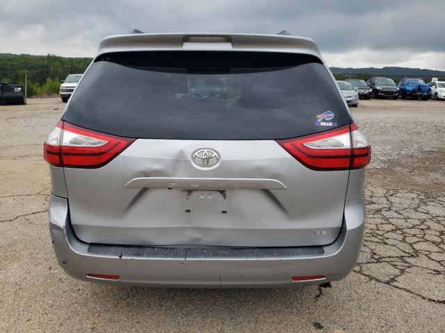 5TDKZ3DC2HS880969 - 2017 TOYOTA SIENNA LE SILVER photo 6