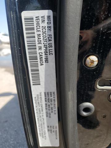 2C3CDZFJ4PH641992 - 2023 DODGE CHALLENGER R/T SCAT PACK BLACK photo 12