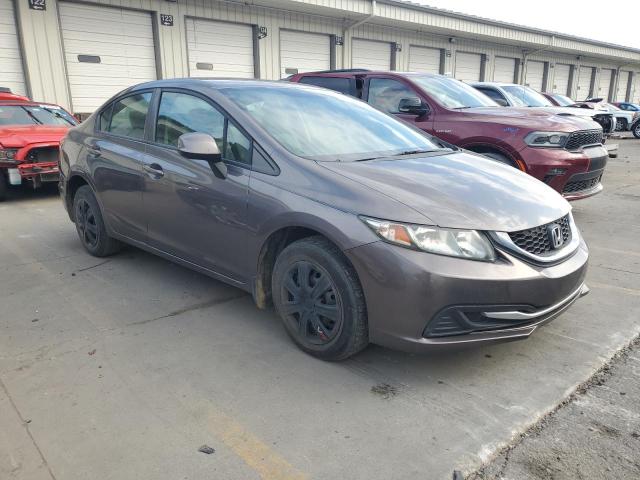 19XFB2F51DE066184 - 2013 HONDA CIVIC LX GRAY photo 4