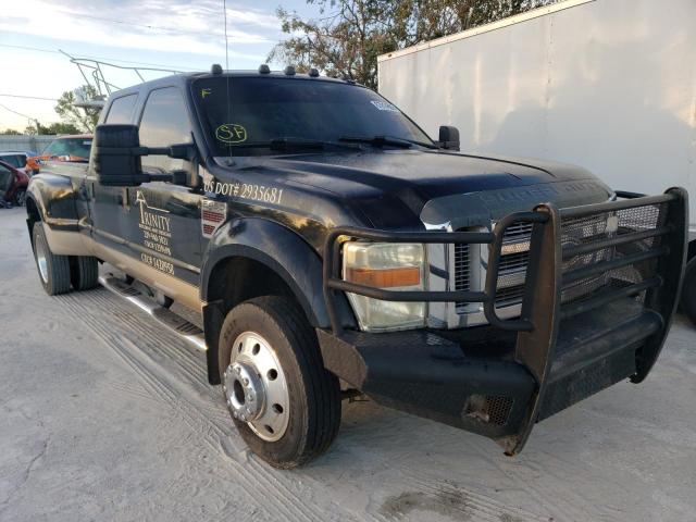 1FTXW43R48EB23104 - 2008 FORD F450 SUPER DUTY BLACK photo 4