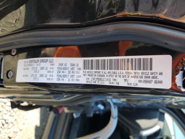 1C4PJMBS6EW111416 - 2014 JEEP CHEROKEE TRAILHAWK BLACK photo 12