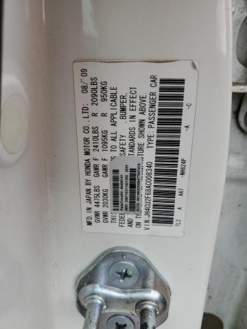 JH4CU2F68AC008340 - 2010 ACURA TSX WHITE photo 12