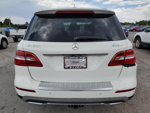 4JGDA5HB3EA377419 - 2014 MERCEDES-BENZ ML 350 4MATIC WHITE photo 6