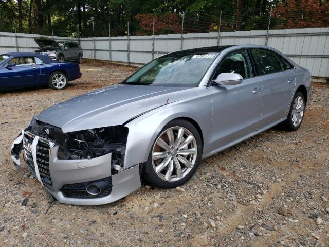 WAU44AFDXHN003182 - 2017 AUDI A8 L QUATTRO SILVER photo 1