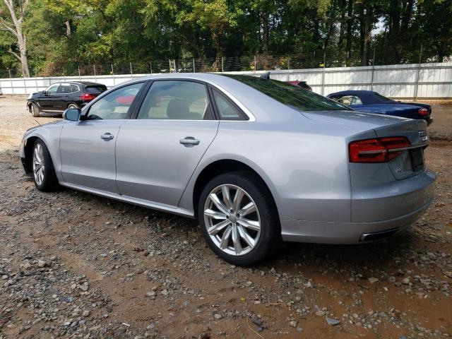 WAU44AFDXHN003182 - 2017 AUDI A8 L QUATTRO SILVER photo 2