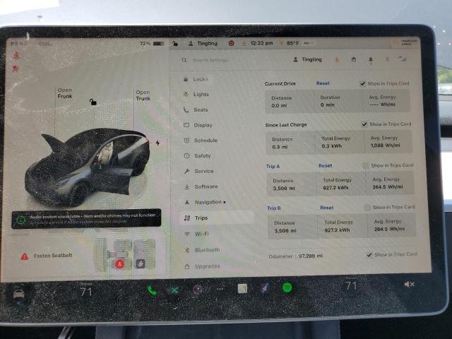 7SAYGDEF0NF538955 - 2022 TESLA MODEL Y GRAY photo 9