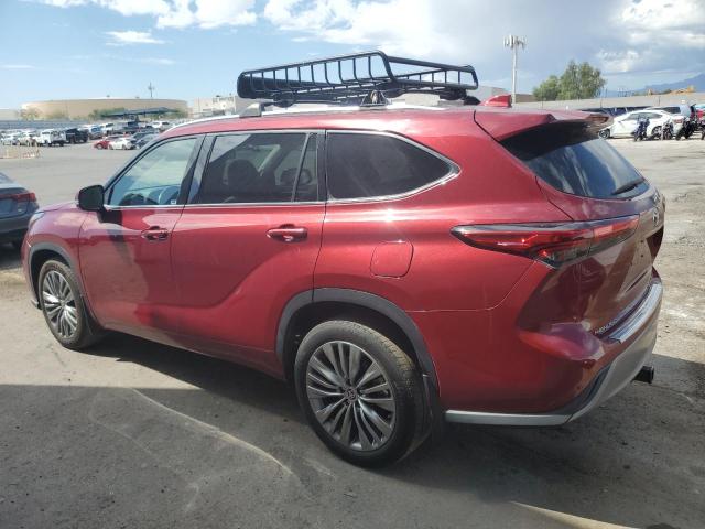 5TDFZRBH7MS062943 - 2021 TOYOTA HIGHLANDER PLATINUM RED photo 2