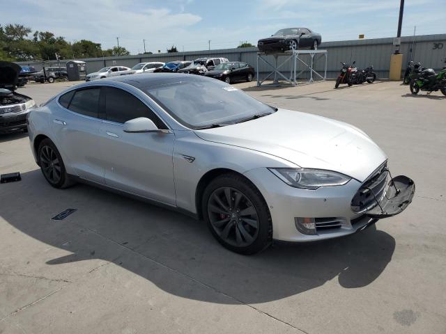 5YJSA1H12EFP60271 - 2014 TESLA MODEL S ვერცხლისფერი ფოტო 4