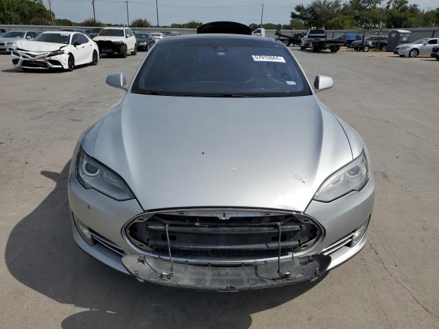 5YJSA1H12EFP60271 - 2014 TESLA MODEL S ვერცხლისფერი ფოტო 5