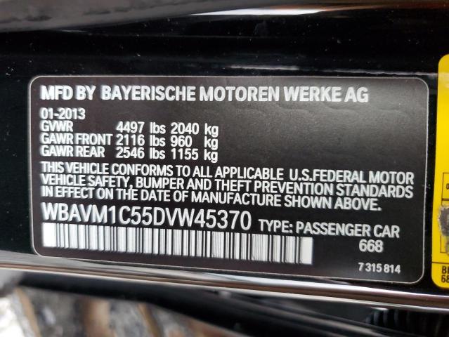 WBAVM1C55DVW45370 - 2013 BMW X1 SDRIVE28I BLACK photo 13