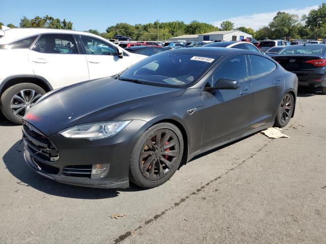 5YJSA1H25EFP65764 - 2014 TESLA MODEL S Սև լուսանկար 1