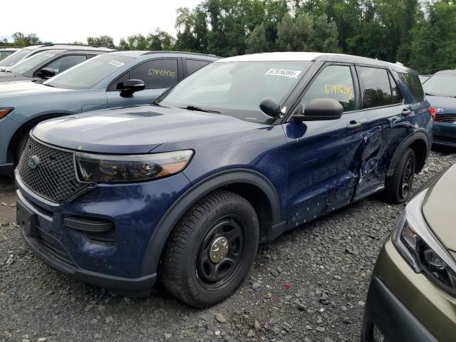1FM5K8ABXLGD01994 - 2020 FORD EXPLORER POLICE INTERCEPTOR BLUE photo 1