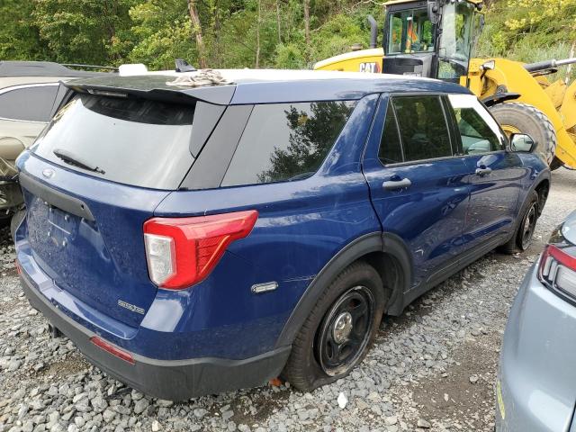 1FM5K8ABXLGD01994 - 2020 FORD EXPLORER POLICE INTERCEPTOR BLUE photo 3