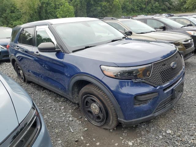 1FM5K8ABXLGD01994 - 2020 FORD EXPLORER POLICE INTERCEPTOR BLUE photo 4