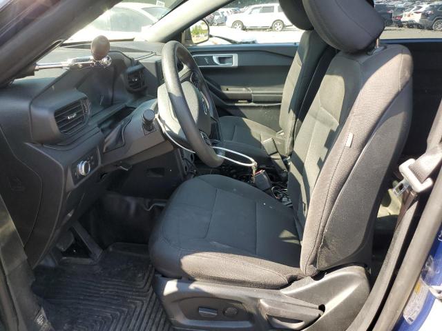 1FM5K8ABXLGD01994 - 2020 FORD EXPLORER POLICE INTERCEPTOR BLUE photo 7