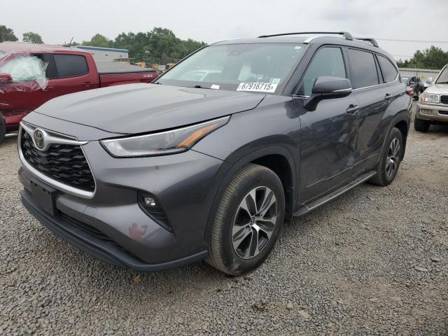 5TDHZRBH1MS556305 - 2021 TOYOTA HIGHLANDER XLE ნაცრისფერი ფოტო 1