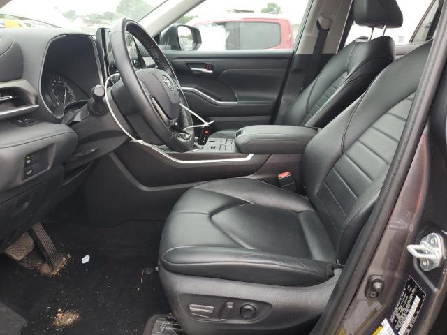 5TDHZRBH1MS556305 - 2021 TOYOTA HIGHLANDER XLE ნაცრისფერი ფოტო 7