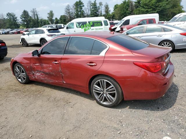 JN1BV7AR6FM416493 - 2015 INFINITI Q50 BASE MAROON photo 2
