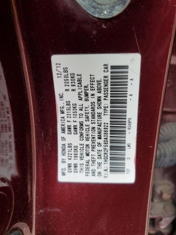 1HGCR2F58DA086922 - 2013 HONDA ACCORD SPORT MAROON photo 13