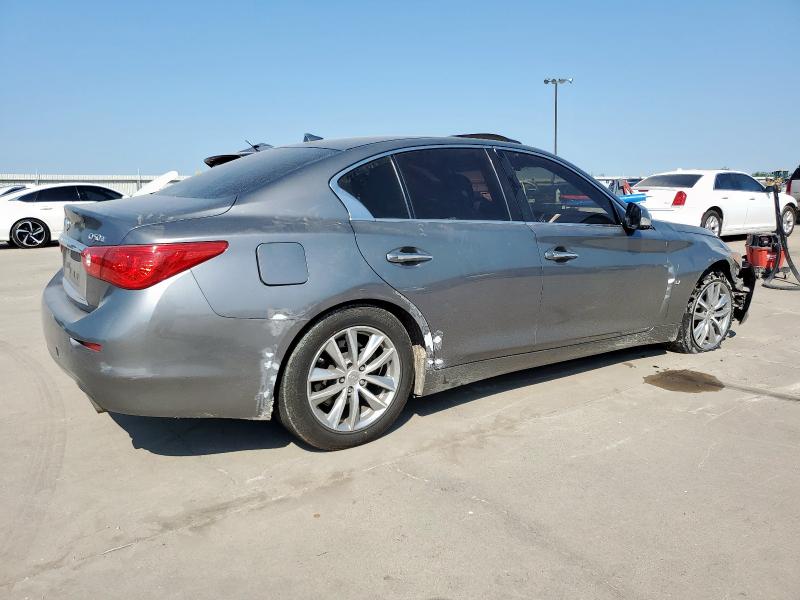 JN1BV7AP4EM692569 - 2014 INFINITI Q50 BASE ნაცრისფერი ფოტო 3