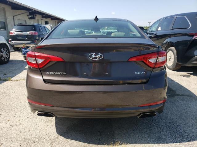 5NPE34AFXGH390285 - 2016 HYUNDAI SONATA SPORT BROWN photo 6