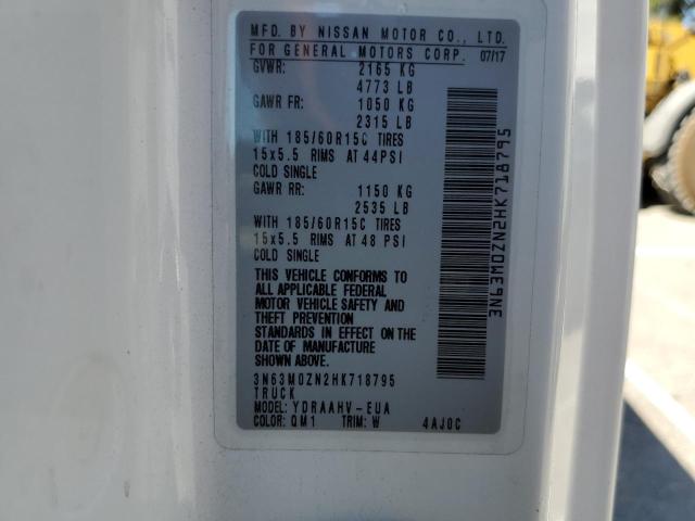 3N63M0ZN2HK718795 - 2017 CHEVROLET CITY EXPRE LT 白色 照片 13