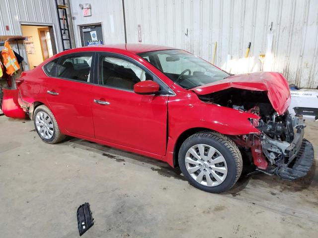 3N1AB7AP6HL677414 - 2017 NISSAN SENTRA S RED photo 4