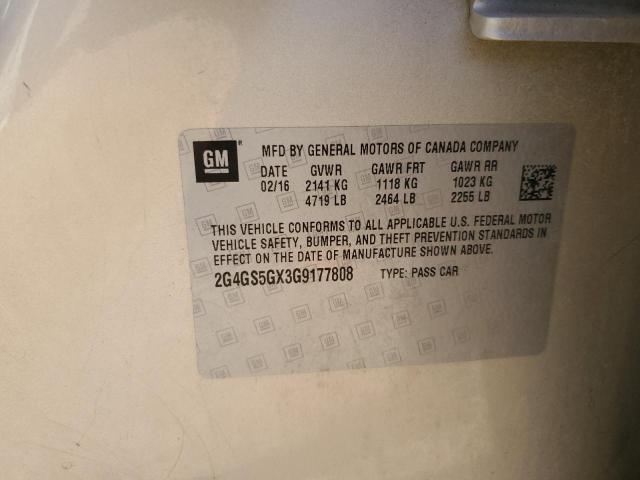 2G4GS5GX3G9177808 - 2016 BUICK REGAL PREMIUM ოქროსფერი ფოტო 13