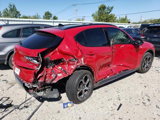 ZASPAKBN4N7D37423 - 2022 ALFA ROMEO STELVIO TI RED photo 3