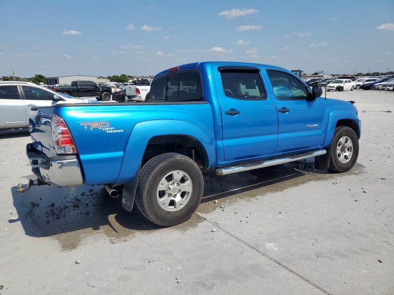 3TMLU42N79M028115 - 2009 TOYOTA TACOMA DOUBLE CAB BLUE photo 3