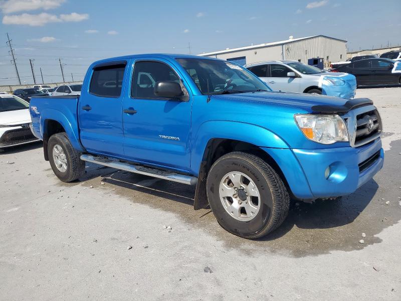 3TMLU42N79M028115 - 2009 TOYOTA TACOMA DOUBLE CAB BLUE photo 4