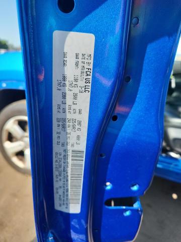 3C4NJDBB8JT355849 - 2018 JEEP COMPASS LATITUDE BLUE photo 12