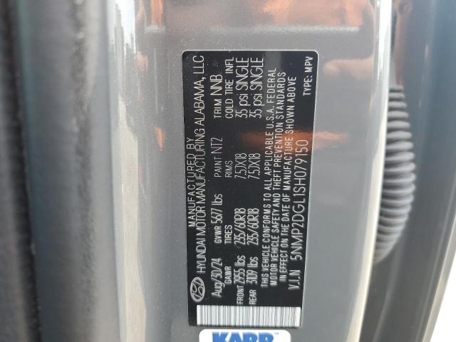 5NMP2DGL1SH079150 - 2025 HYUNDAI SANTA FE SEL 灰色 照片 12