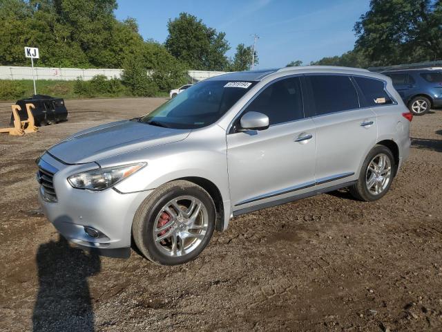 5N1AL0MMXDC304736 - 2013 INFINITI JX35 SILVER photo 1