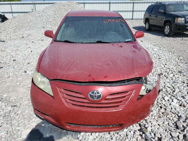 4T1BK46K89U077350 - 2009 TOYOTA CAMRY SE RED photo 5