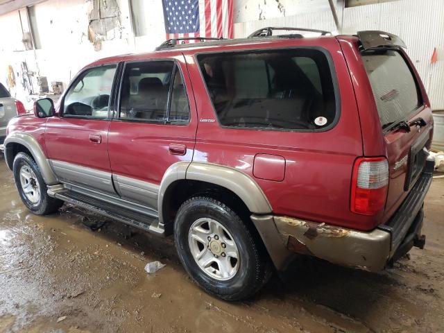 JT3GN87R5Y0146509 - 2000 TOYOTA 4RUNNER LIMITED RED photo 2