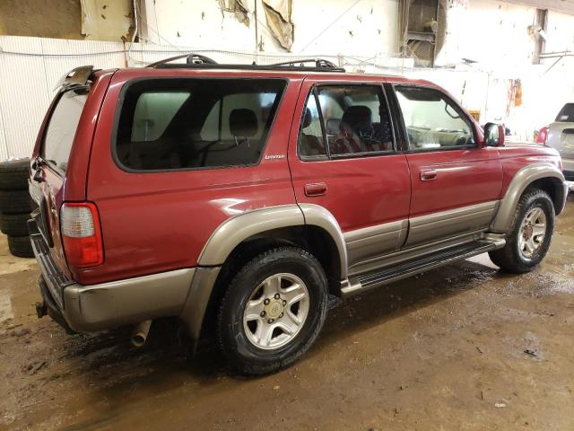 JT3GN87R5Y0146509 - 2000 TOYOTA 4RUNNER LIMITED RED photo 3