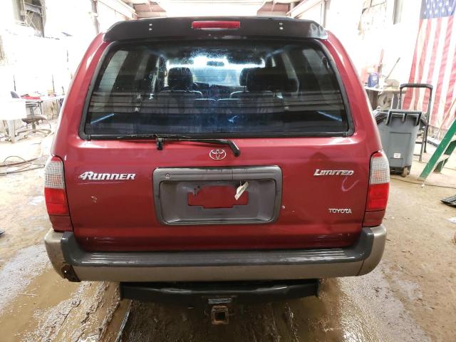 JT3GN87R5Y0146509 - 2000 TOYOTA 4RUNNER LIMITED RED photo 6