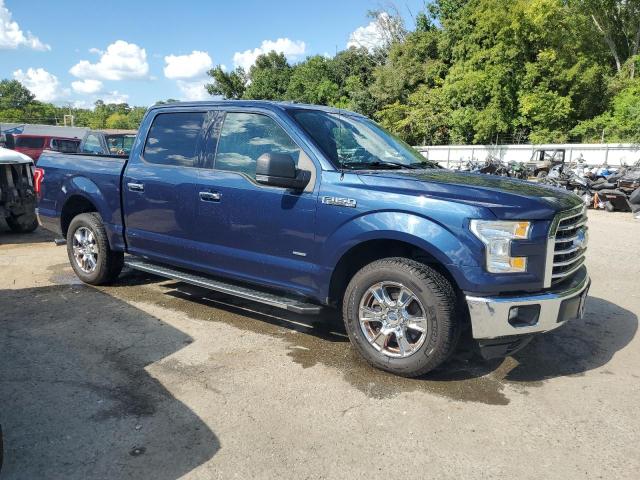 1FTEW1CP5FFA49414 - 2015 FORD F150 SUPERCREW BLUE photo 4