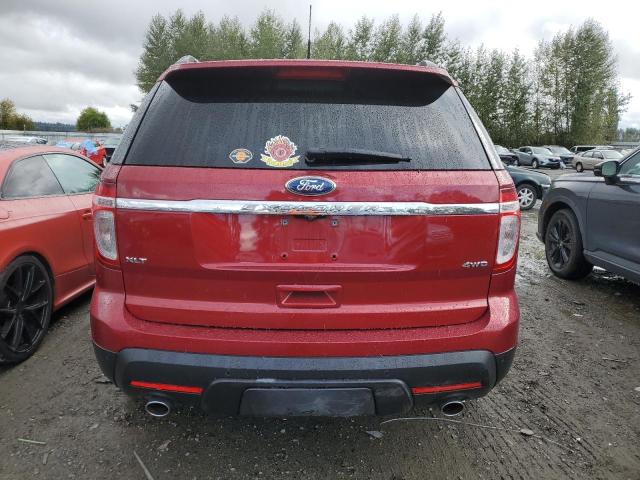 1FM5K8D84EGA55026 - 2014 FORD EXPLORER XLT RED photo 6